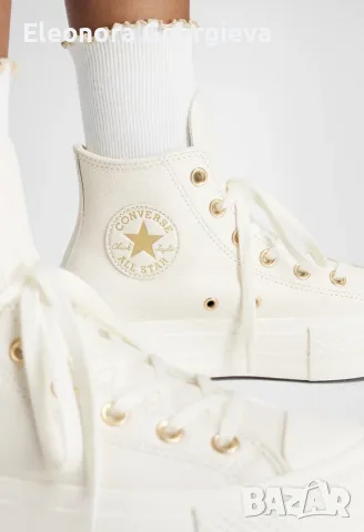 Кожени кецове Converse Chuck Taylor All Star Lift 39, снимка 8 - Кецове - 55966038