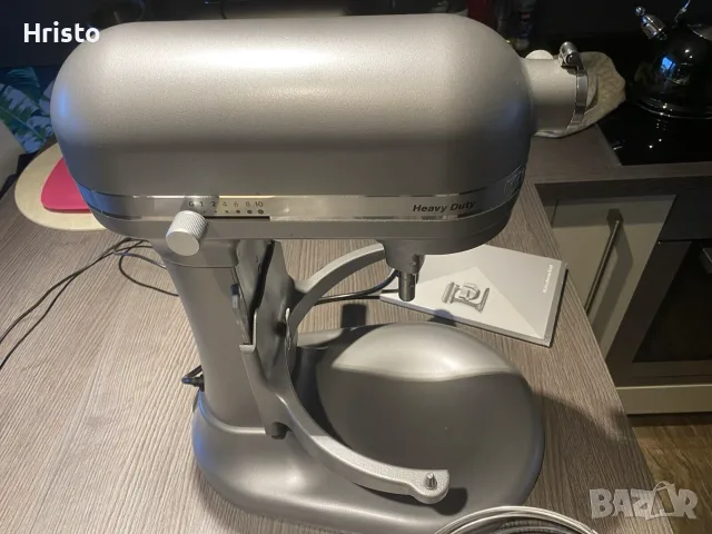 Миксер KitchenAid Heavy Duty 6.9л, снимка 13 - Миксери - 56181173