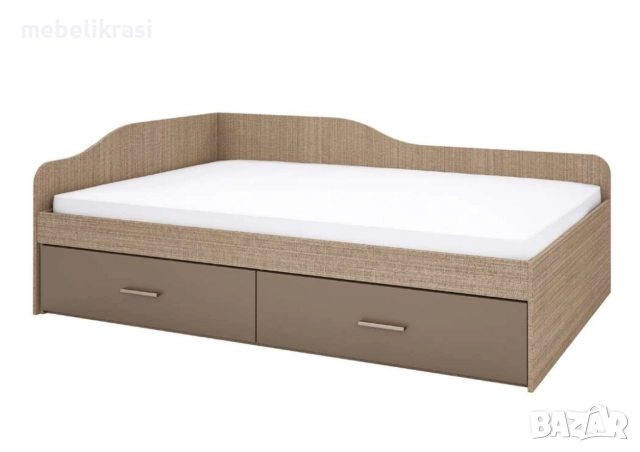 сити 2030 - легло с чекмеджета с табли от към стената и главата за матрак 120/190 см., снимка 6 - Спални и легла - 43759850