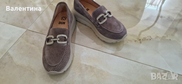 Дамски мокасини естествен велур и естествена кожа 36 номер, снимка 7 - Дамски ежедневни обувки - 51875083