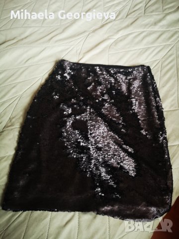 Къса пола с пайети, снимка 2 - Поли - 38371751
