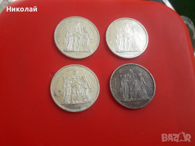10 френски франка 1965-1968г. Тегло 25 грама, проба на среброто 900/1000., снимка 3 - Нумизматика и бонистика - 50952836
