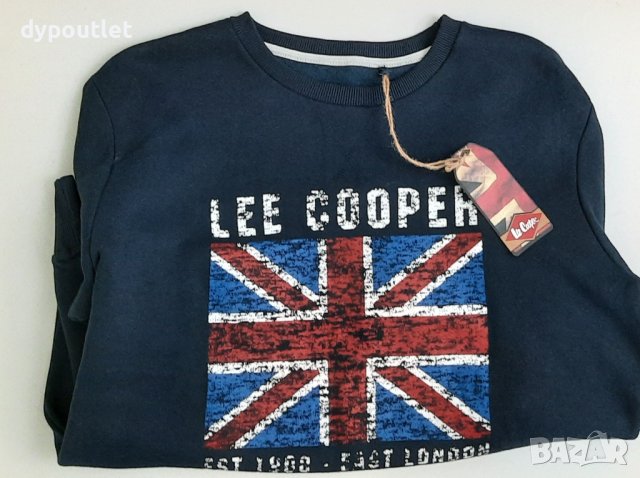 Lee Cooper Fic Logo - Мъжко спортно горнище, синьо, размер - L., снимка 4 - Спортни дрехи, екипи - 39605312