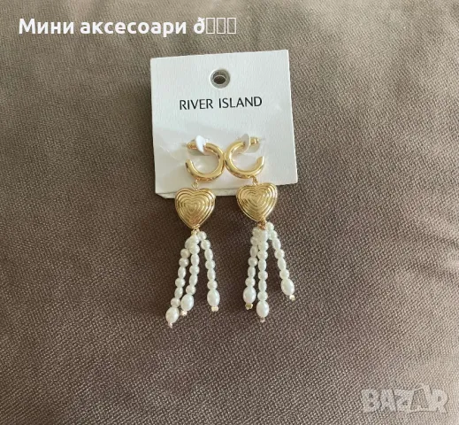 River Island перлени обеци , снимка 3 - Обеци - 49137176