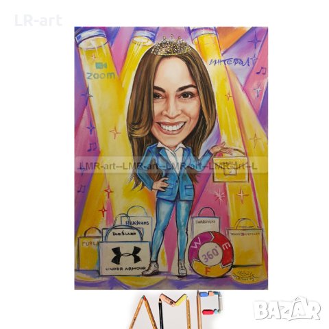 КАРИКАТУРИ , ръчно рисувам с пастели., снимка 10 - Картини - 42154903