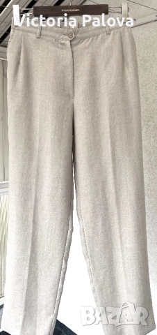 Елегантен ленен панталон  LADY H. EXCLUSIV VON PETER HAHN - лято- есен, снимка 3 - Панталони - 52102033