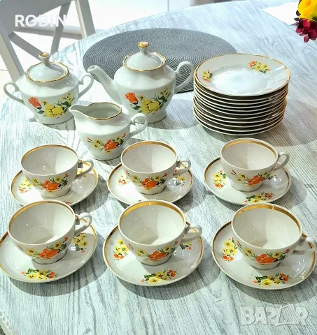 Порцеланов сервиз RPR за чай и кафе , снимка 7 - Сервизи - 56063070