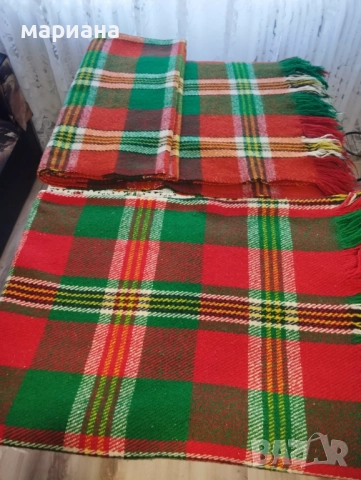 Родопски  одеала- чиста вълна -2 броя, снимка 3 - Покривки за легло - 52836667