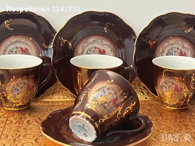 Двоен сет за кафе порцелан, снимка 1