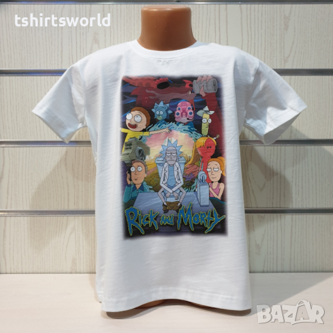 Нова детска тениска с дигитален печат Рик и Морти (Rick & Morty), снимка 5 - Детски тениски и потници - 36350217