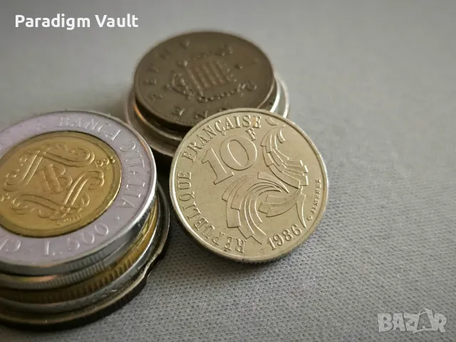 Монета - Франция - 10 франка | 1986г., снимка 2 - Нумизматика и бонистика - 48655036
