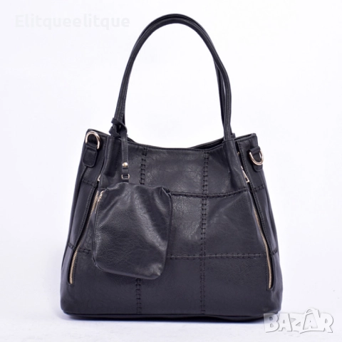 Елегантна и практична дамска чанта с включено портмоне, снимка 8 - Чанти - 52346756