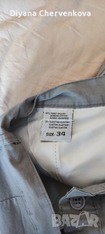 Мъжки памучен панталон - сив, снимка 4 - Панталони - 41555481