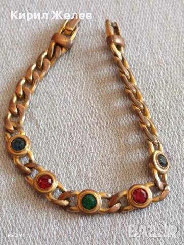 КРАСИВА ГРИВНА с СИНТЕТИЧНИ РУБИНИ ЦВЕТНИ 52286