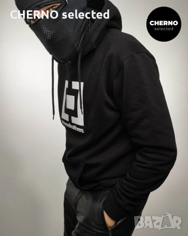 Мъжки суичър с качулка HORSEFEATHERS Leader Hoodie – размер L – Отлично състояние, снимка 2 - Суичъри - 53864509