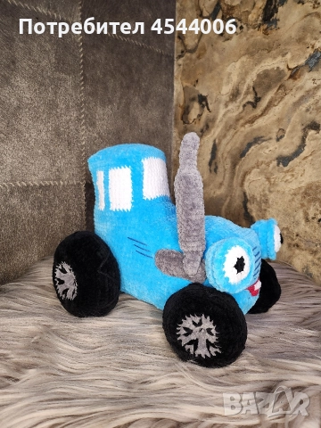 Плетена играчка Мечо Пух ,Бинго.Син трактор, снимка 13 - Плюшени играчки - 52803012