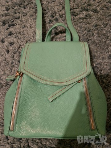 само днес Чанта раничка естествена кожа, снимка 2 - Раници - 39089400