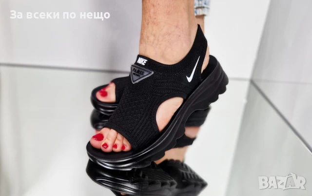 Nike Дамски Сандали Найк От 36 До 41 Номер - Бели Или Черни Код P822, снимка 8 - Сандали - 50830445