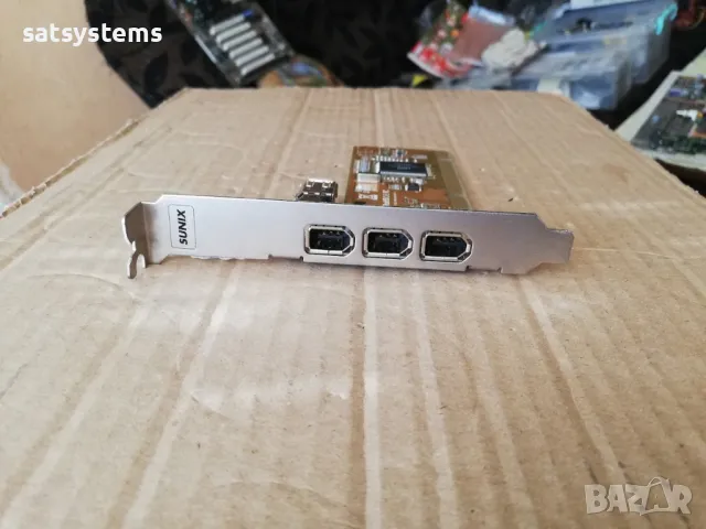 PCI 3+1 Port 1394 FireWire Adapter Sunix FWA3010GXX210, снимка 2 - Други - 48131107