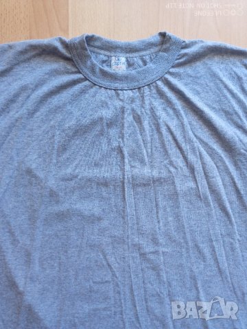 Памучна мъжка сива тениска Борти размер L и 2XL, снимка 2 - Тениски - 41832780