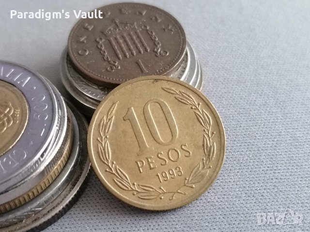 Монета - Чили - 10 песос | 1993г.