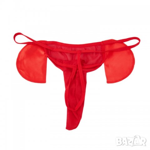 Еротично мъжко бельо, секси мъжки прашки с игрови дизайн в червен цвят - Код: 1727, снимка 4 - Бельо - 34820355