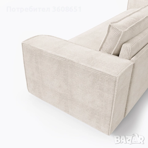 JOAN Express Разтегателен диван, кадифе - матрак Dunlopillo 160 см, снимка 4 - Дивани и мека мебел - 51522509