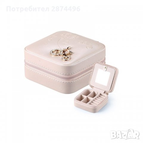 1752 Кокетна малка кутия за бижута с огледало и декорация , снимка 8 - Други - 34659197