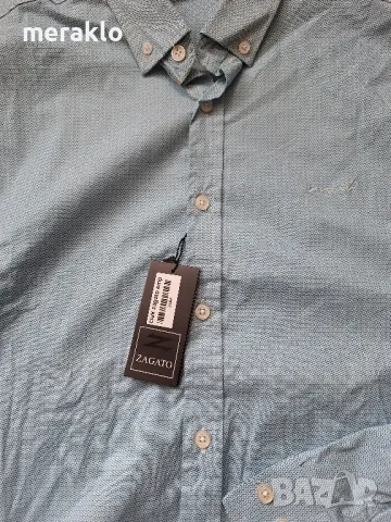 Страхотна мъжка риза zagato xxl, снимка 2 - Ризи - 49515120