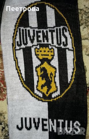 Оригинален шал на футболния отбор „Ювентус”-Италия., снимка 4 - Футбол - 36011337