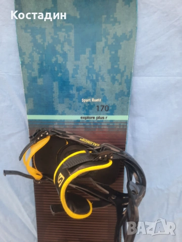 сноуборд  Elan Explore Plus R +автомати 170см., снимка 4 - Зимни спортове - 53358050