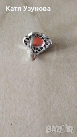 Сребърен пръстен , снимка 4 - Колиета, медальони, синджири - 52678046