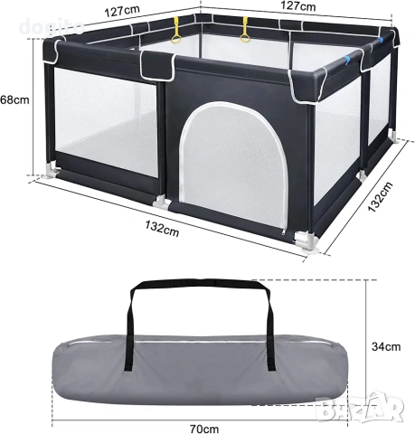 *ЧИСТО НОВА* Детска кошара за игра