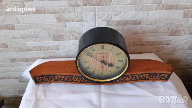 Стар руски настолен часовник - Янтар / Jantar - Made in USSR - 1970г., снимка 2 - Антикварни и старинни предмети - 48782550