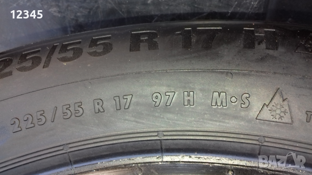 225/55R17 continental -№560, снимка 8 - Гуми и джанти - 44793330