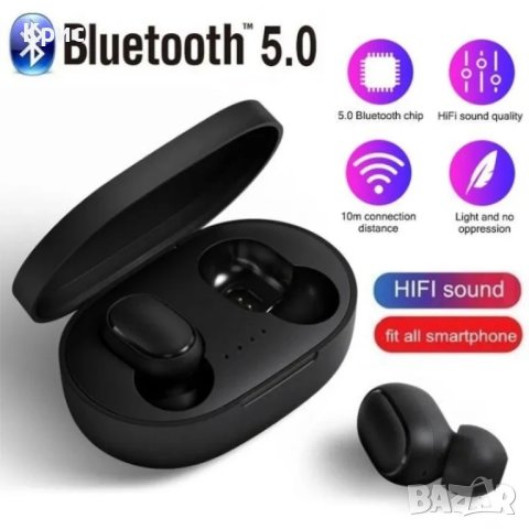 Безжични Bluetooth слушалки MiPods A6S, снимка 1 - Слушалки и портативни колонки - 44191025