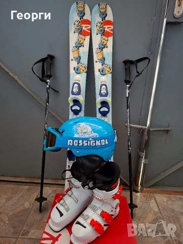 Детски комплект Rossignol-104см.+обувки Rossignol-20.5, снимка 3 - Зимни спортове - 51998663