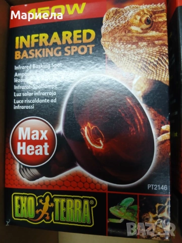 Инфрачервена крушка за терариум 150W, снимка 2 - Крушки - 53874148