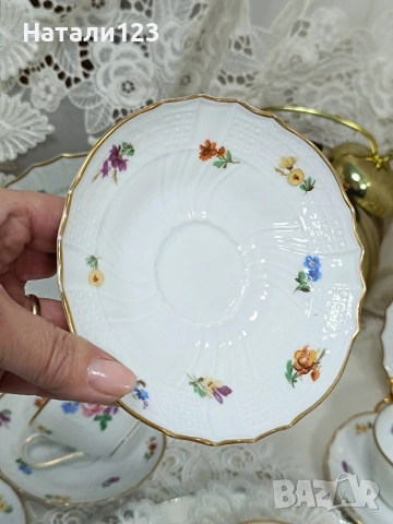 троен сет Hutschenreuter -Dresden , снимка 4 - Чаши - 52960707