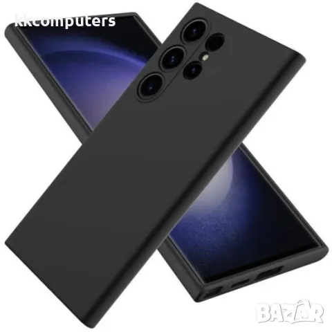 Samsung Galaxy S24 Ultra (S928B) Силиконов кейс MBX Silicone Soft and Silky Case и Протектор