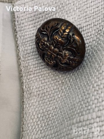 Скъпо сако PETRESSA груб лен, снимка 4 - Сака - 39319009