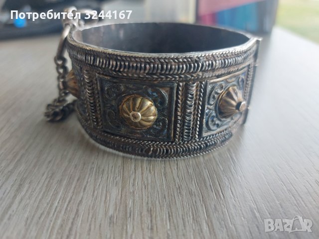 Антична сребърна гривна , снимка 6 - Антикварни и старинни предмети - 41322057