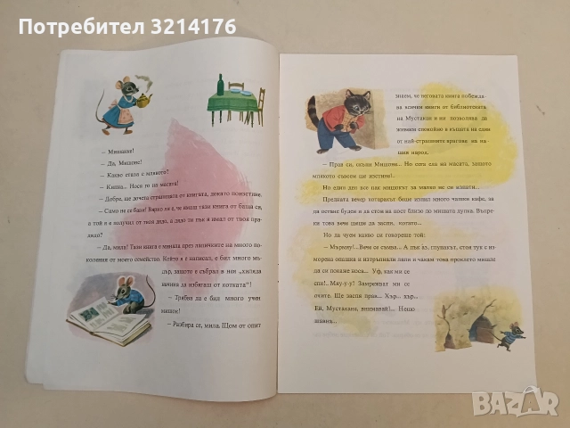 Мустакан и мишокът - Г. Фалцоне Фонтанели, снимка 2 - Детски книжки - 52912749