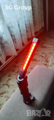 Мощна акумулаторна работна LED лампа с 3на светлина, снимка 3 - Лед осветление - 49332501