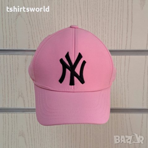 Нова шапка с козирка New York (Ню Йорк) в розов цвят, Унисекс, снимка 1 - Шапки - 41804356