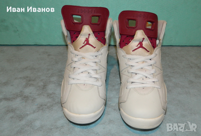 кецове Nike Air Jordan 6 Retro Maroon (2015)  номер 40,5 - 41 , снимка 3 - Кецове - 36333895