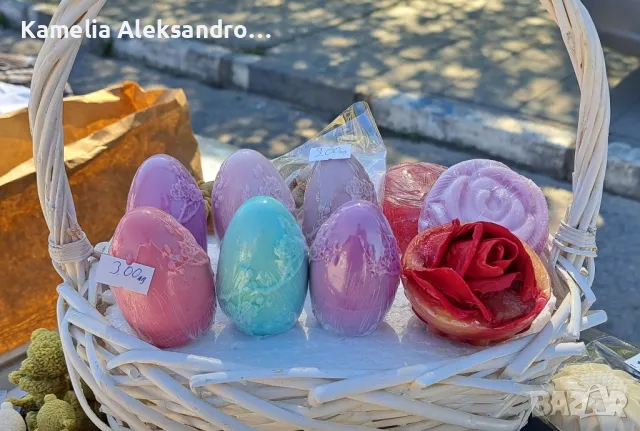 домашен сапун-Великденско яйце, снимка 3 - Козметика за тяло - 49458767