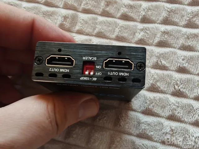 EZCOO EZ-SP12H21 HDMI 2.1 Splitter 1×2 4K 120Hz / 8K 60Hz със Scaler, снимка 5 - Стойки, 3D очила, аксесоари - 56107070