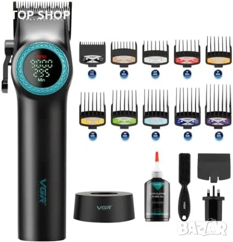 Нова професионална Висококачествена машинка за подстригване VGR с 10 гребена