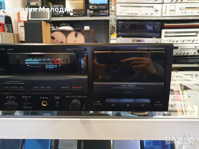 Касетен дек Kenwood KX-W4050 Много добро техническо и визуално състояние. ​, снимка 6 - Декове - 50600188